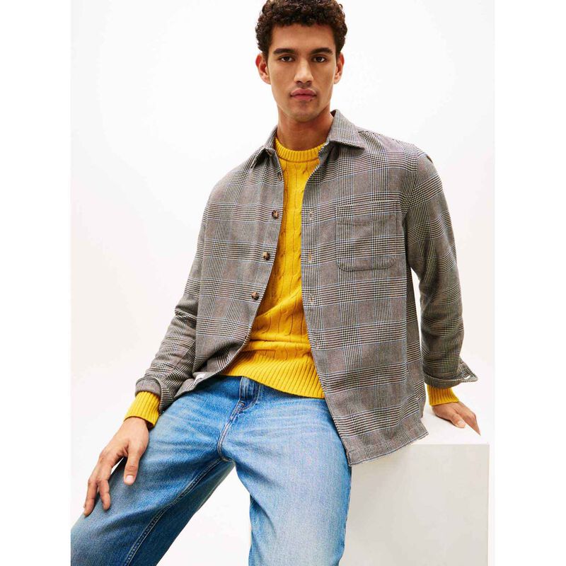 Tommy Hilfiger Relaxed Fit Prince Of Wales Check Flannel Shirt image number 2